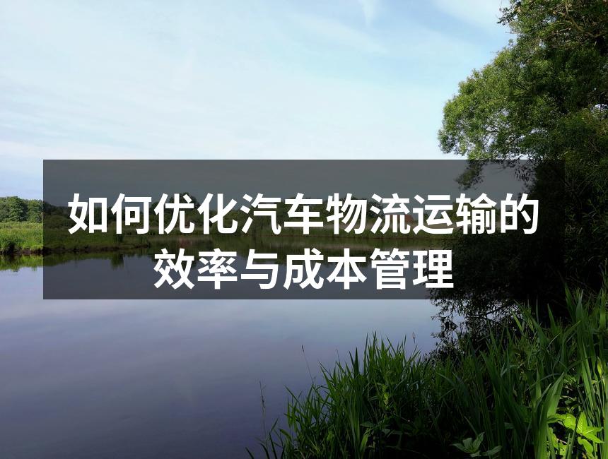 现代物流运输车队